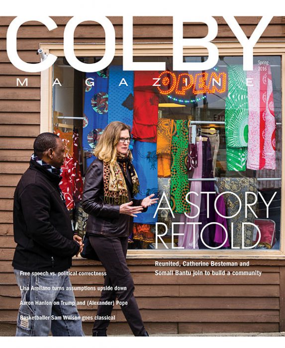 Colby Magazine Spring 2016 cover