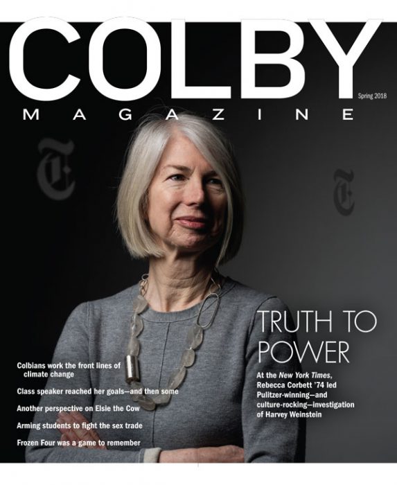 Colby Magazine Spring 2018 cover