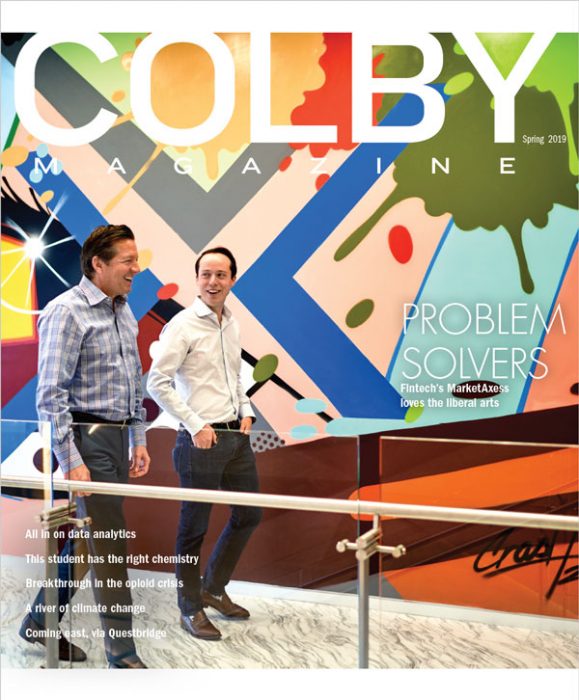 Colby Magazine Spring 2019 cover