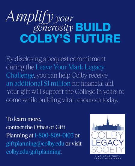 Colby Legacy Society Advertisement